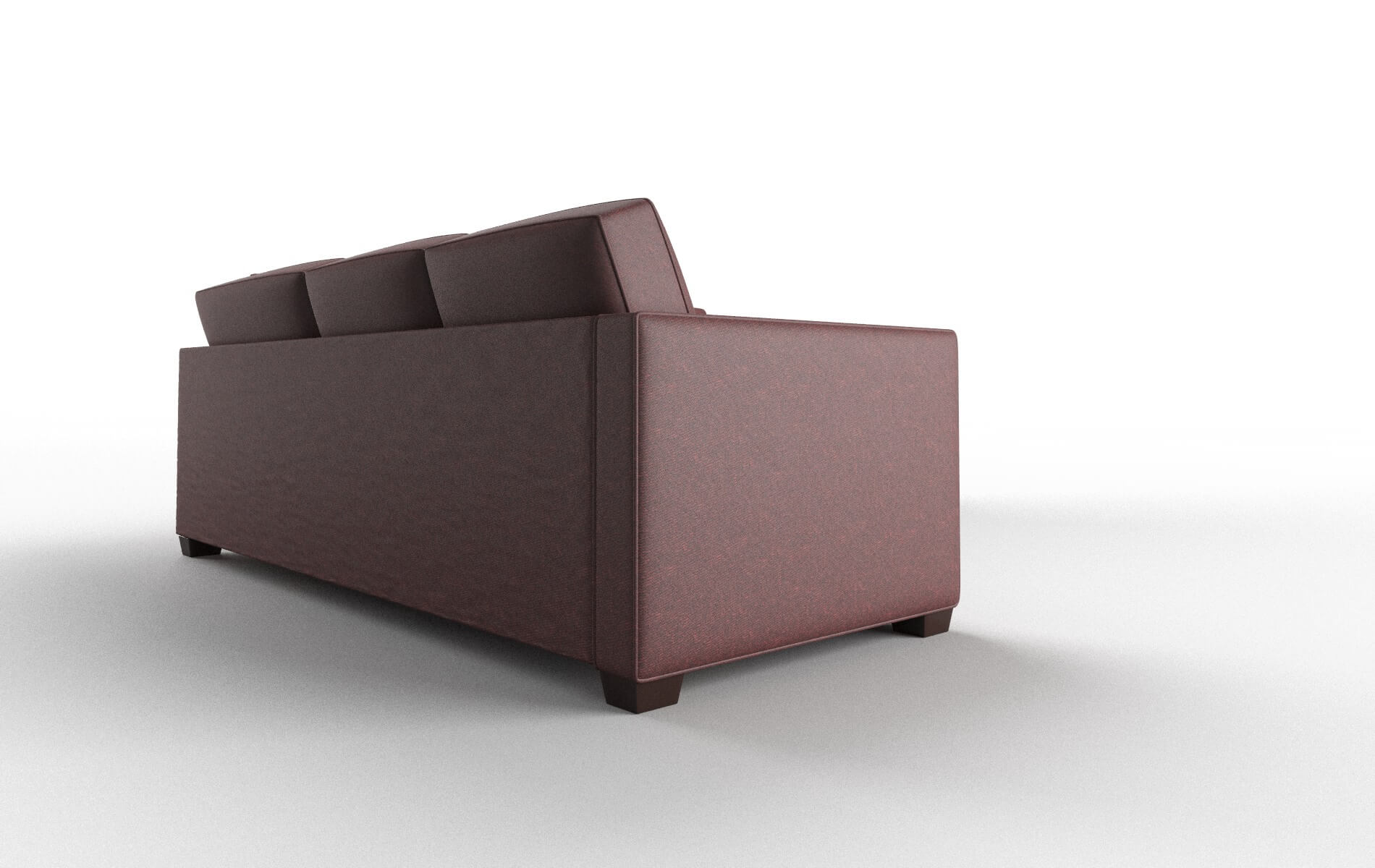 Calgary Derby Berry Sectional espresso legs 3