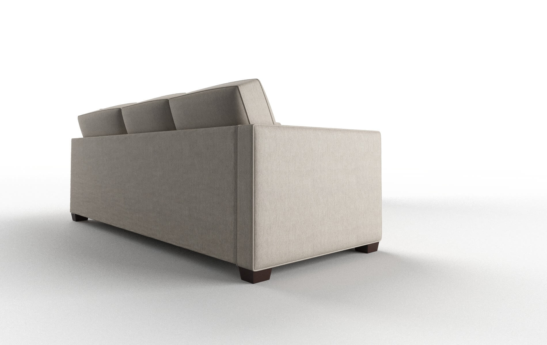 Calgary Derby Linen Sectional espresso legs 3