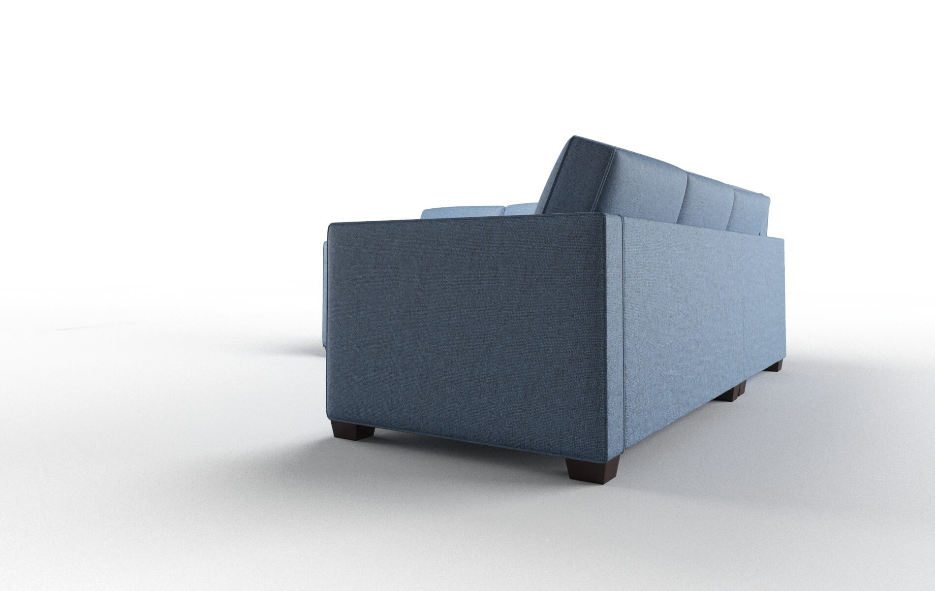 Calgary Derby Navy Sectional espresso legs 4