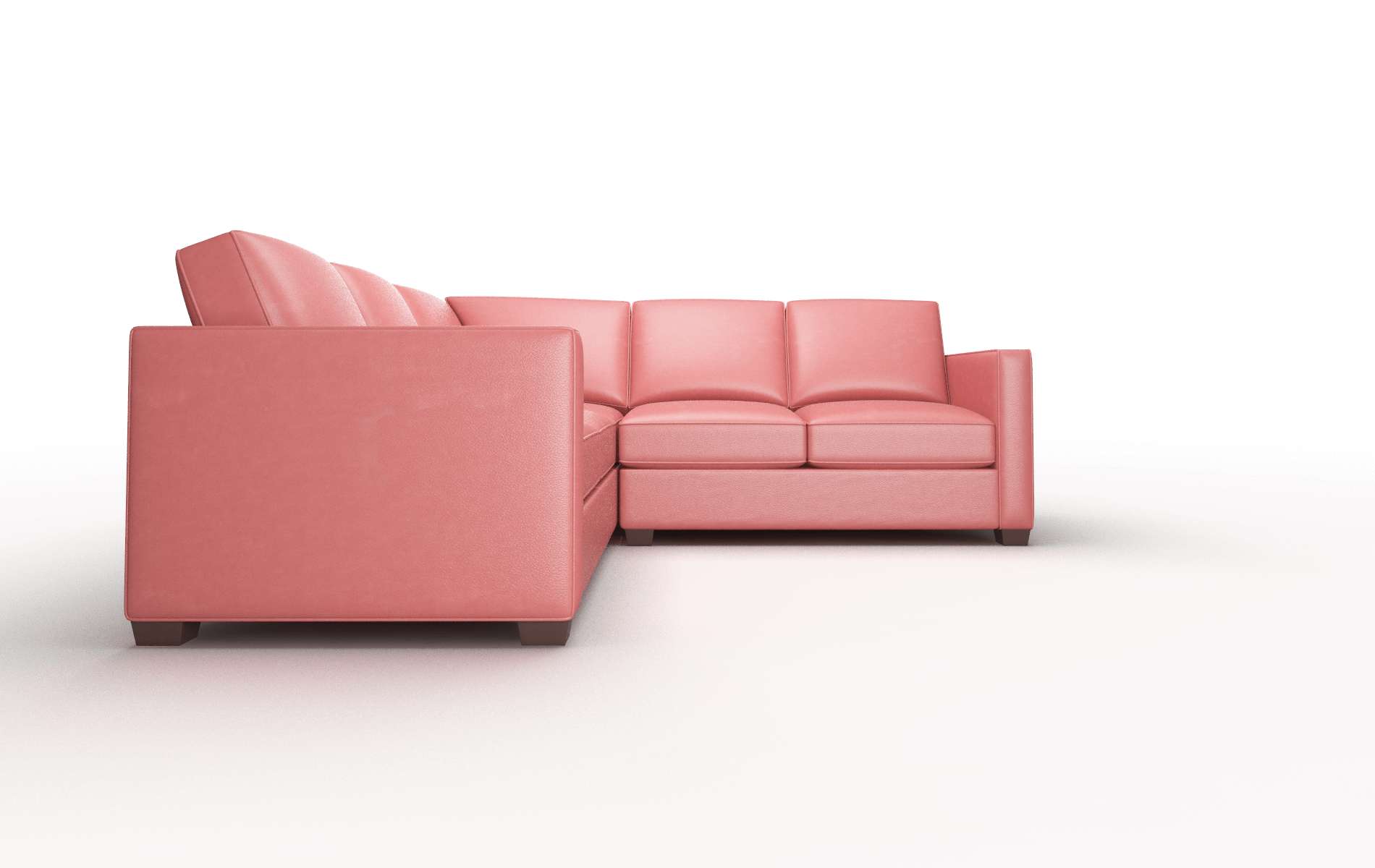 Calgary Dillion Cordovan Sectional espresso legs 2