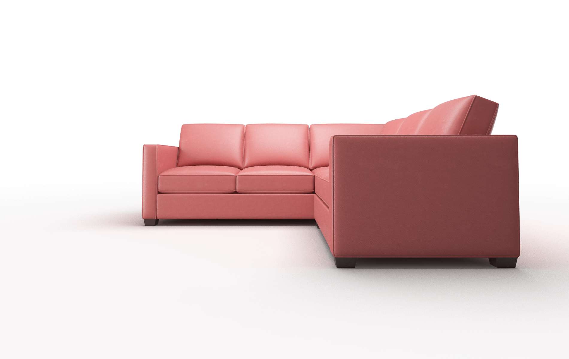 Calgary Dillion Cordovan Sectional espresso legs 5