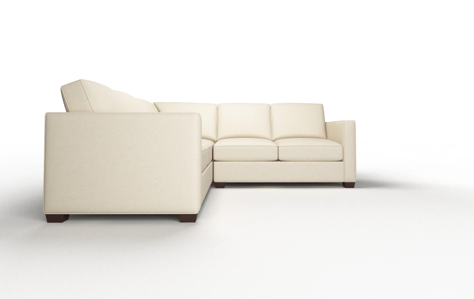 Calgary Dream_d Almond Sectional espresso legs 2