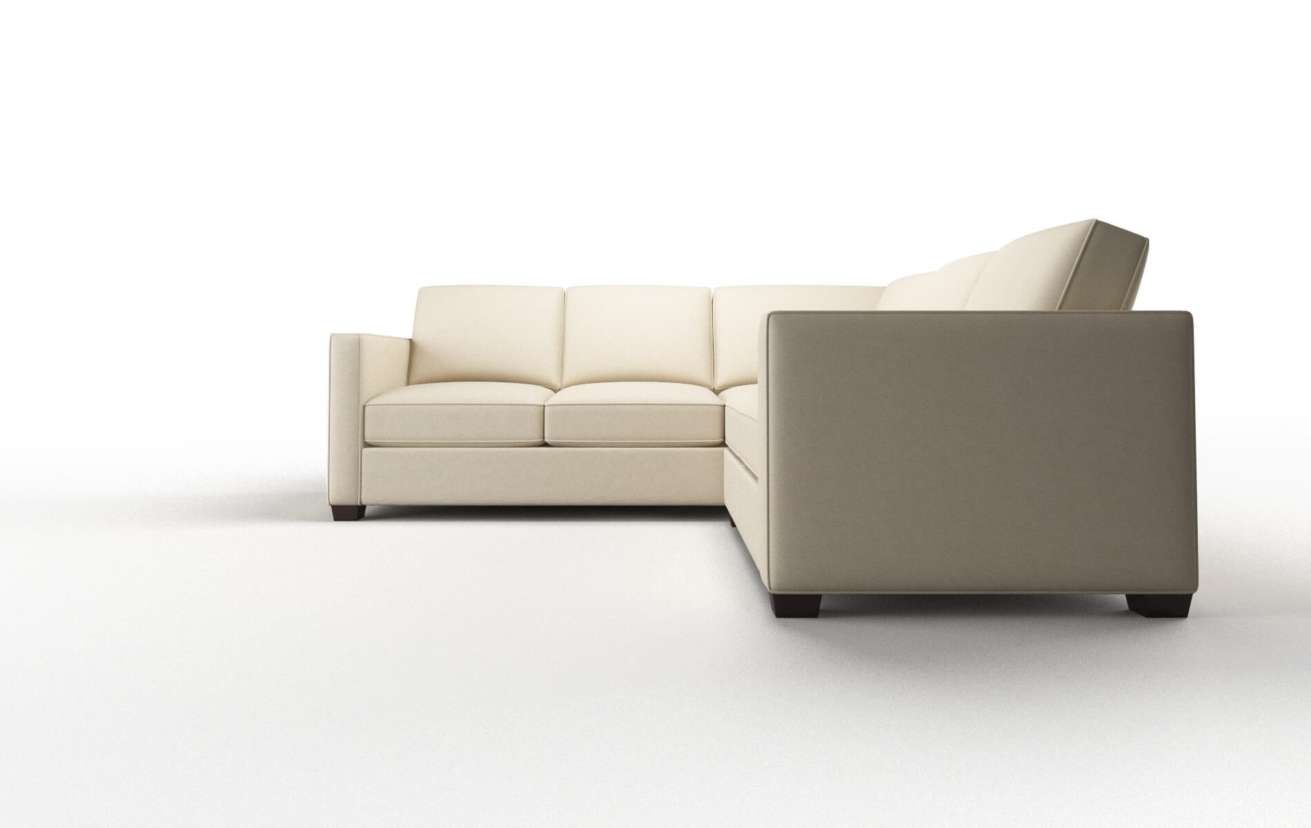 Calgary Dream_d Almond Sectional espresso legs 5