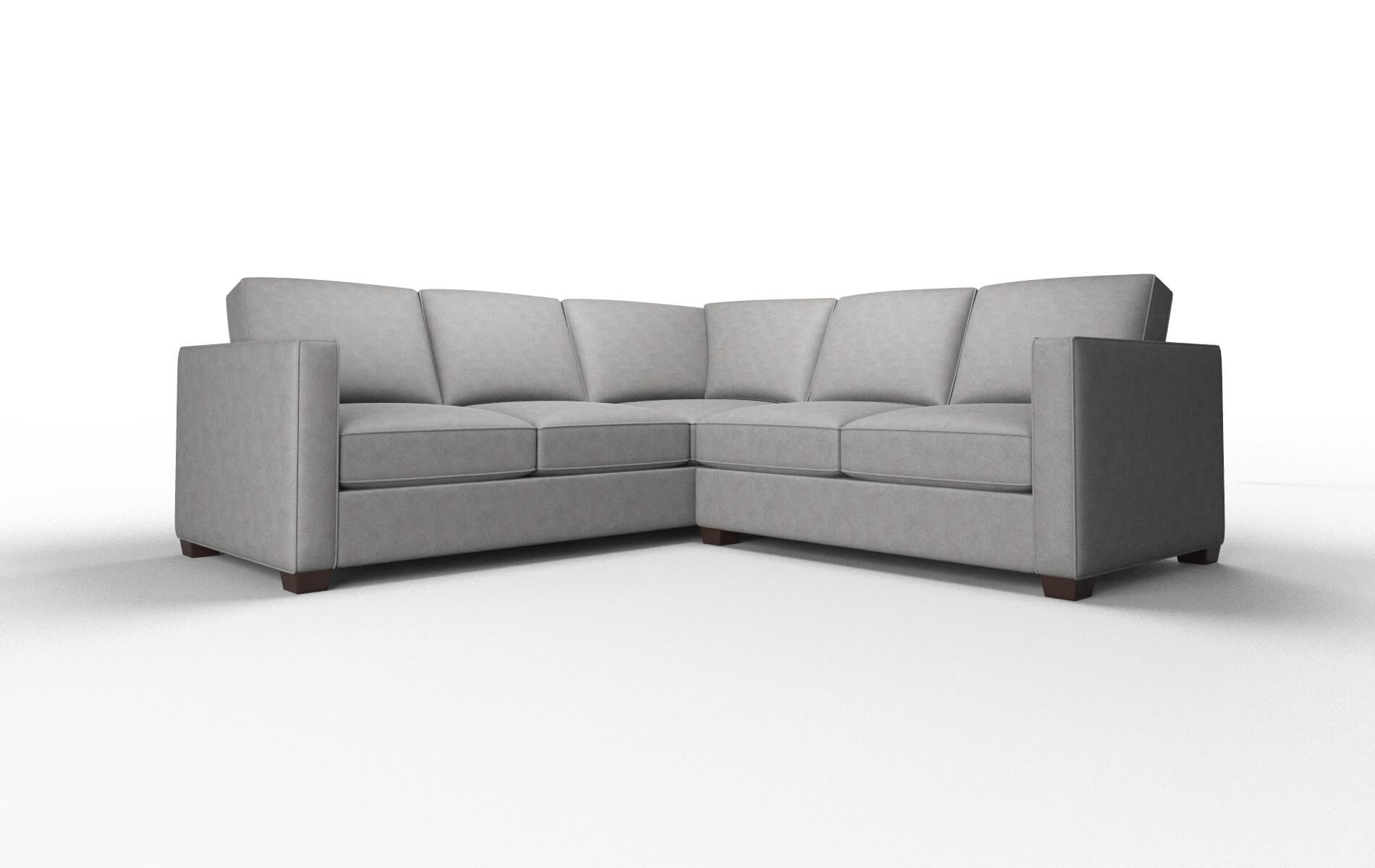 Calgary Dream_d Charcoal Sectional espresso legs 1