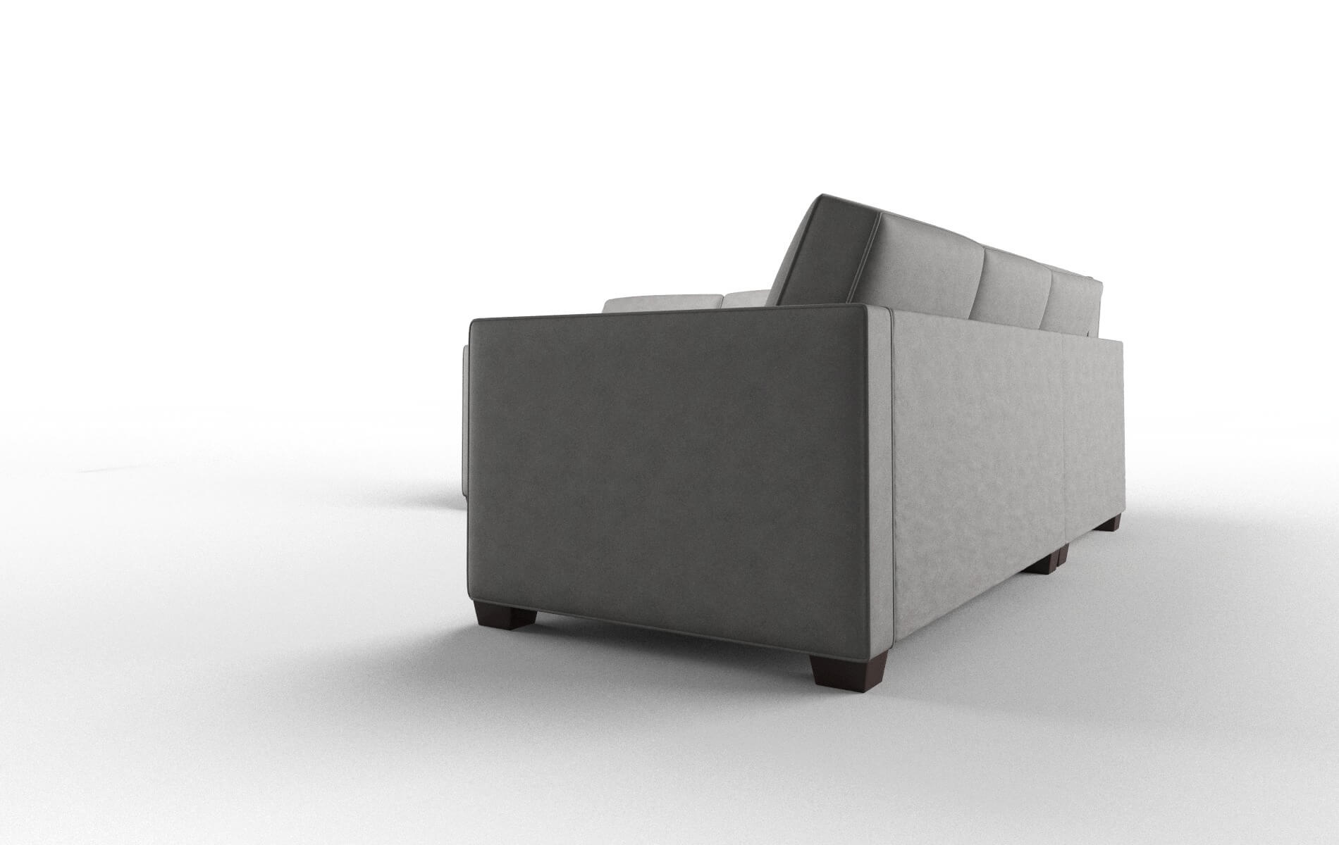 Calgary Dream_d Charcoal Sectional espresso legs 4