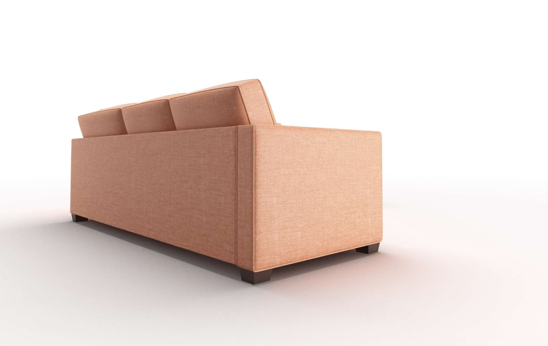 Calgary Durham Tangerine Sectional espresso legs 3