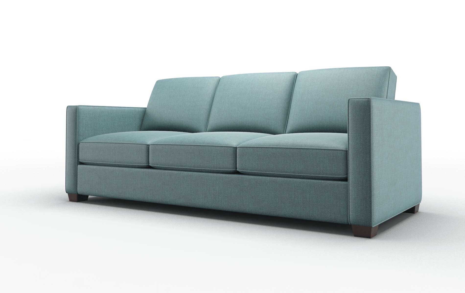 Calgary Elliot Teal Sofa espresso legs 4