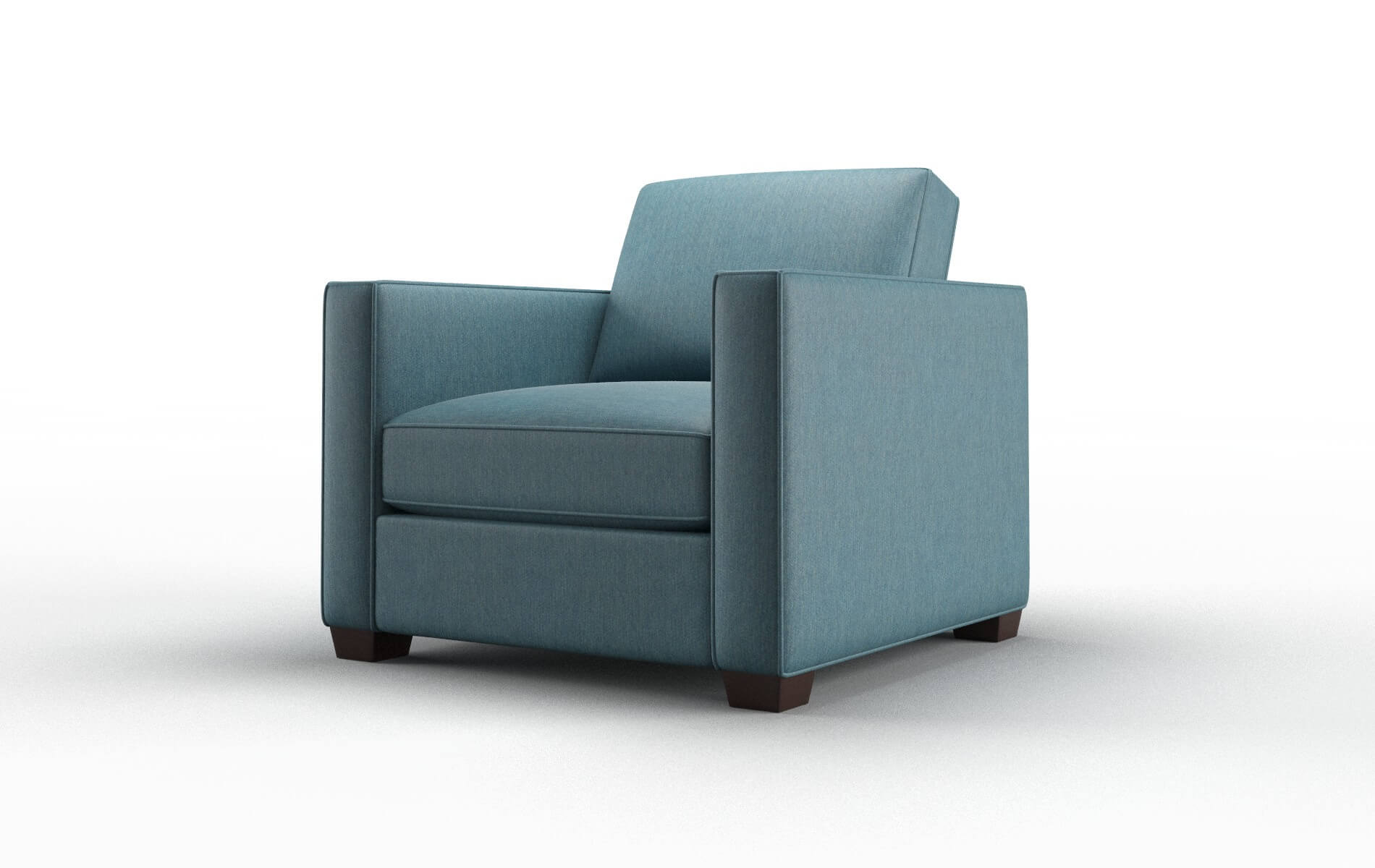 Calgary Hepburn Teal Chair espresso legs 4