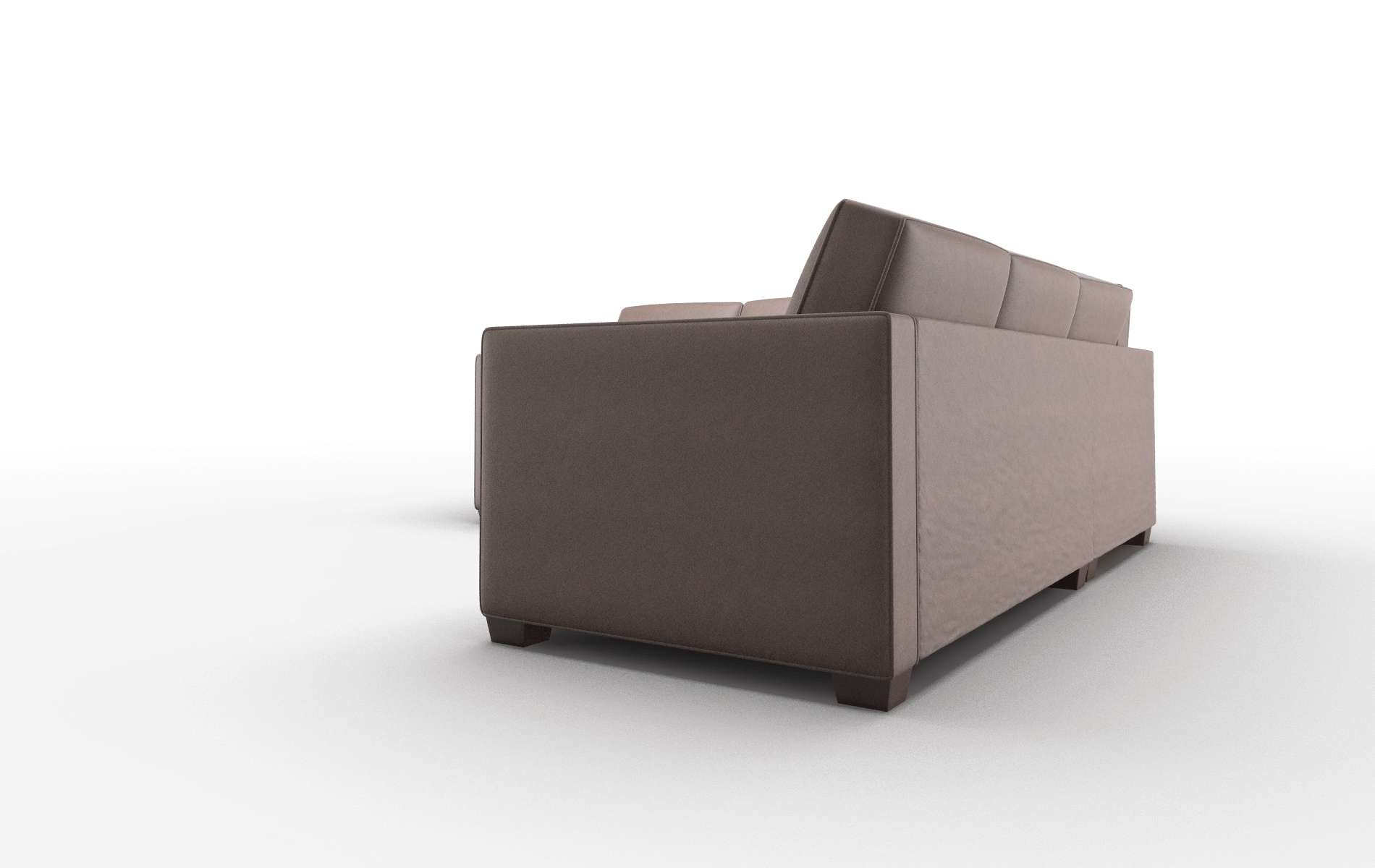 Calgary Insight Cafe Sectional espresso legs 4