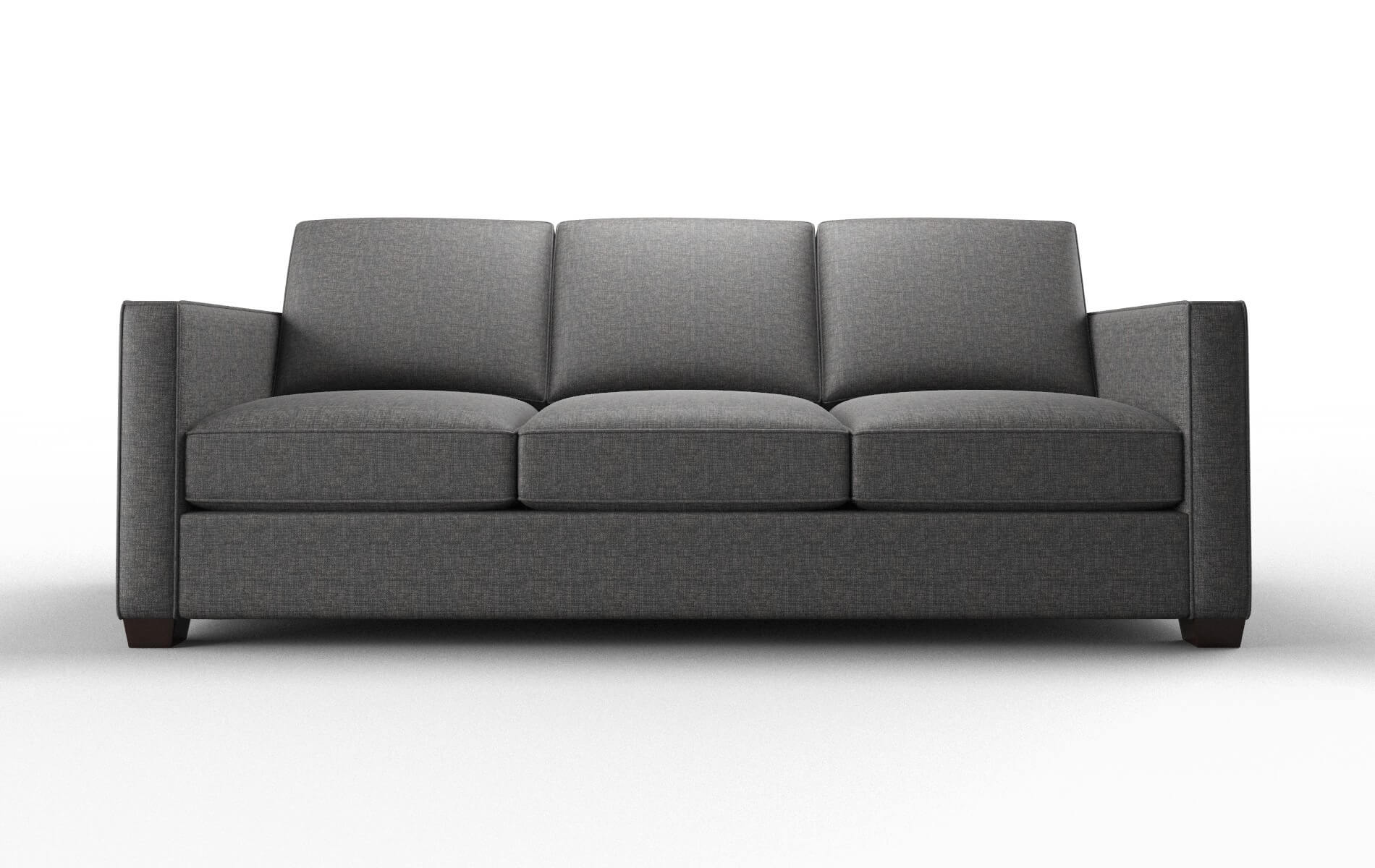 Calgary Insight Charcoal Sofa espresso legs 1