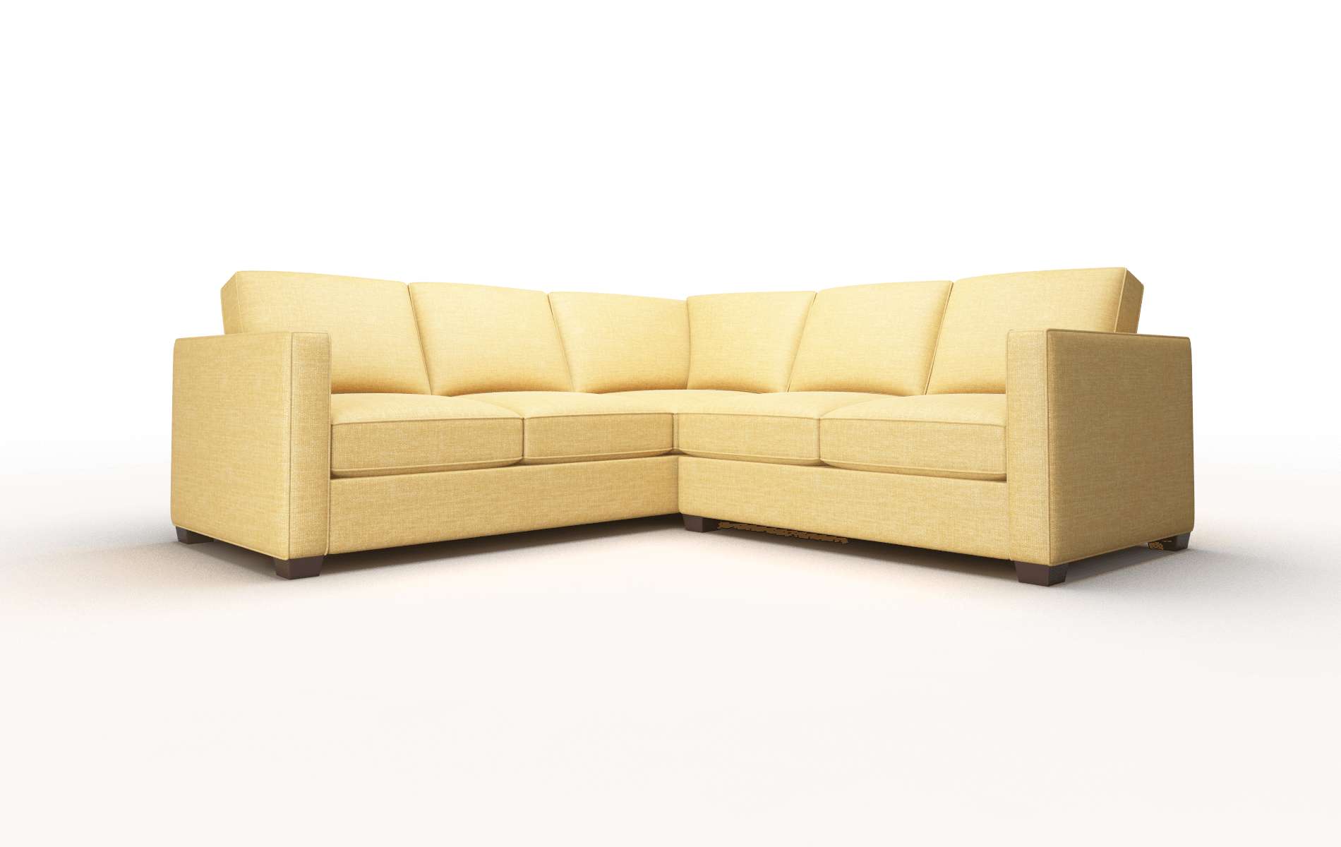 Calgary Insight Citronella Sectional espresso legs 1