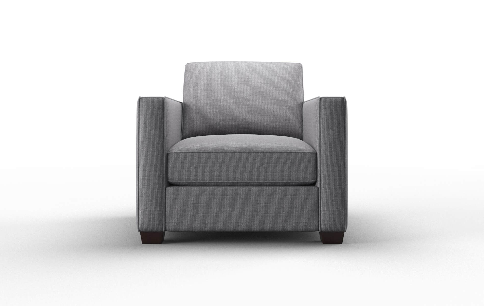 Calgary Insight denim Chair Espresso Legs  1