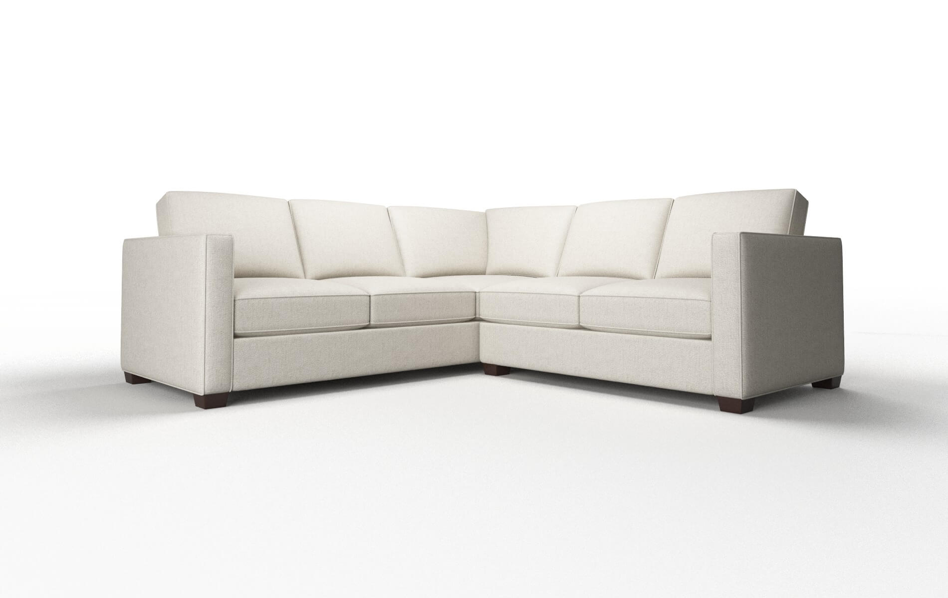 Calgary Insight Dove Sectional espresso legs