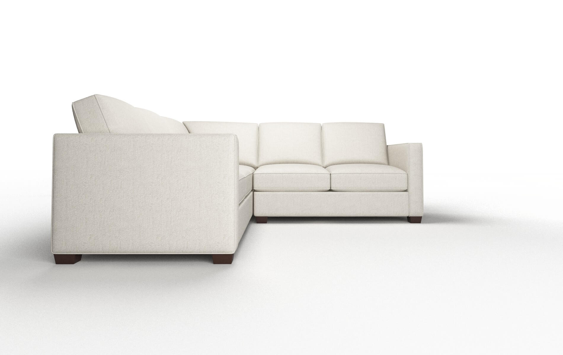 Calgary Insight Dove Sectional espresso legs 2