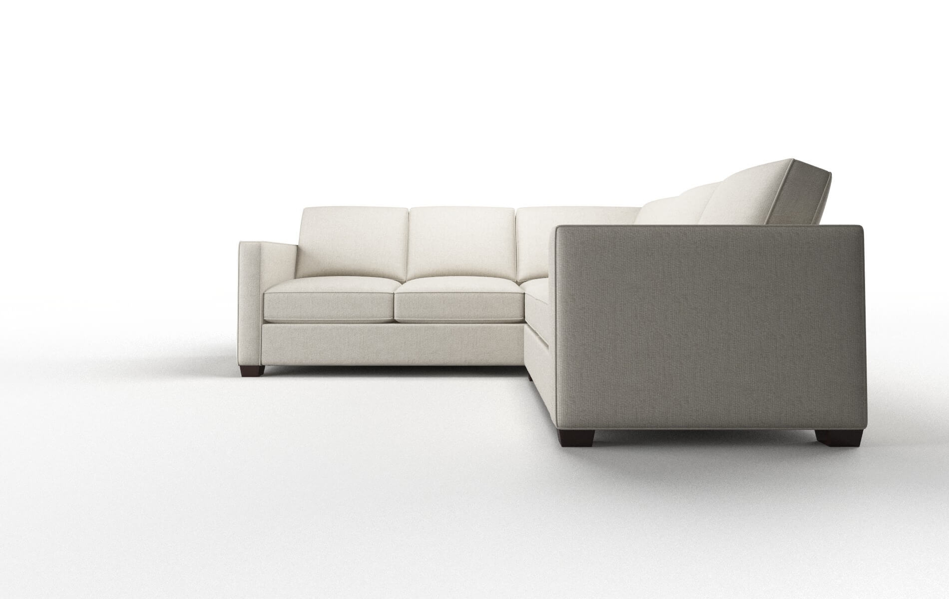 Calgary Insight Dove Sectional espresso legs 5