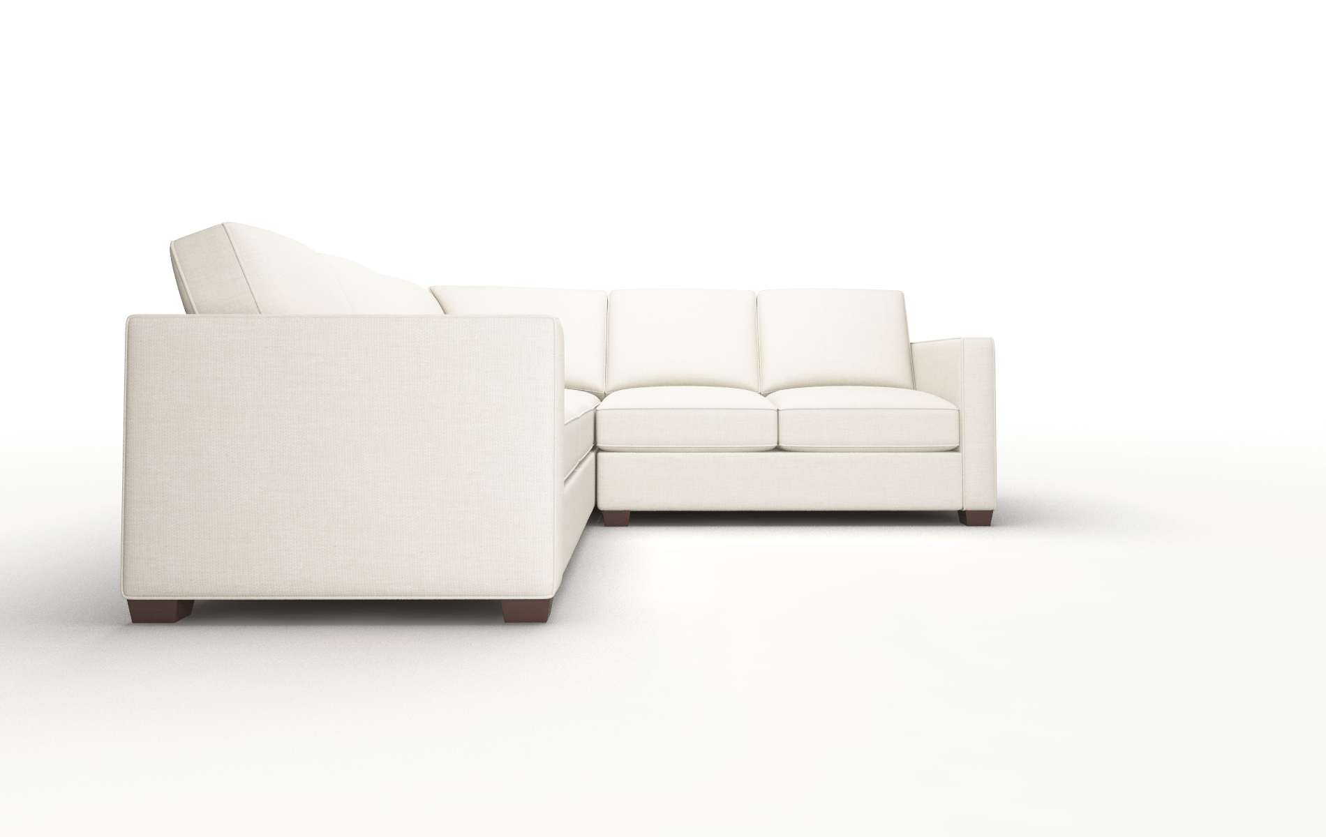 Calgary Keylargo Almond Sectional espresso legs 2