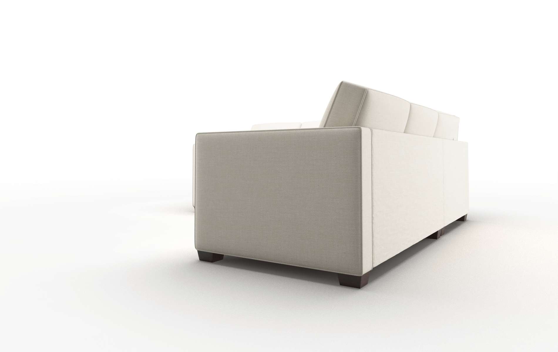 Calgary Keylargo Almond Sectional espresso legs 4