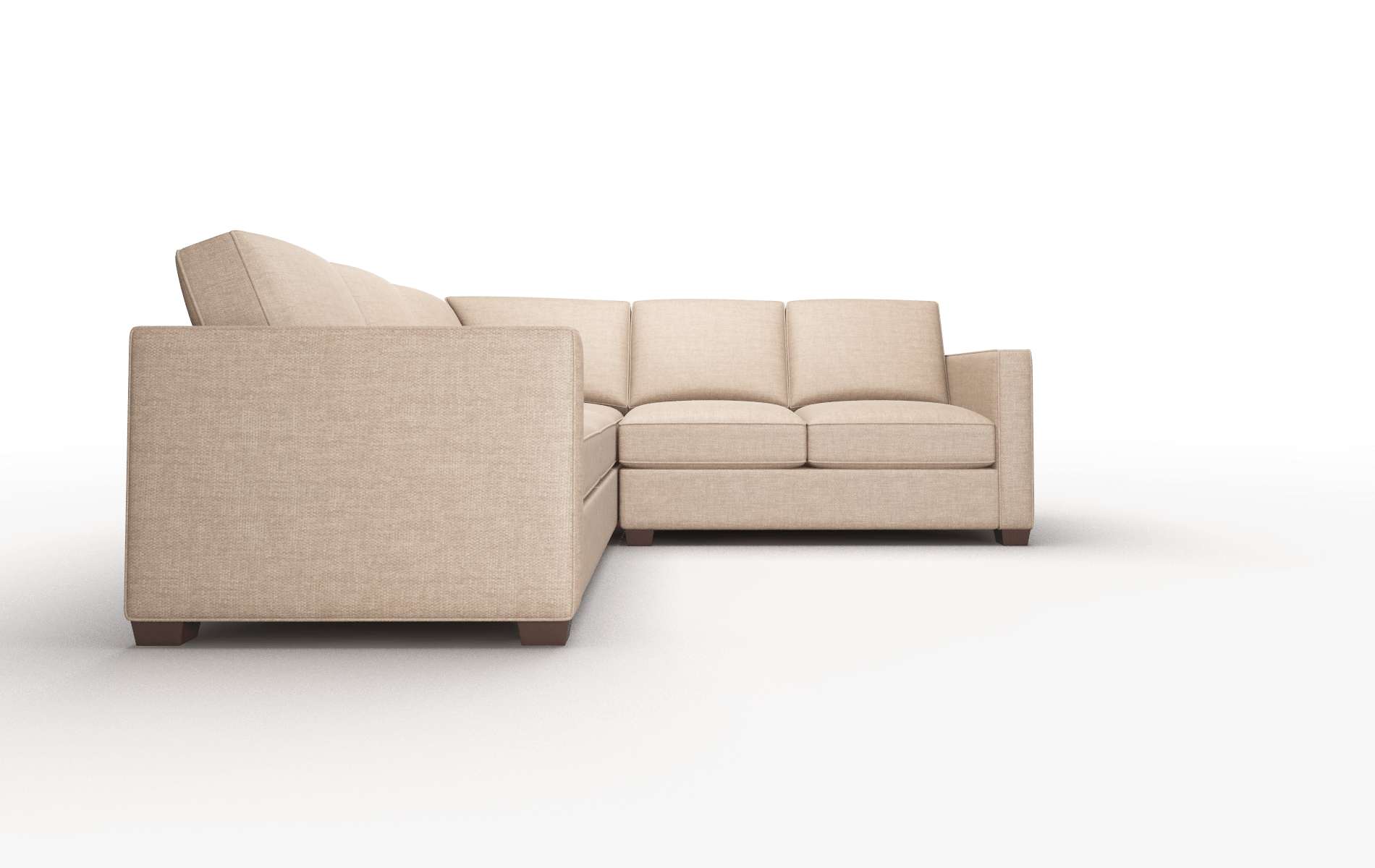 Calgary Keylargo Mink Sectional espresso legs 2