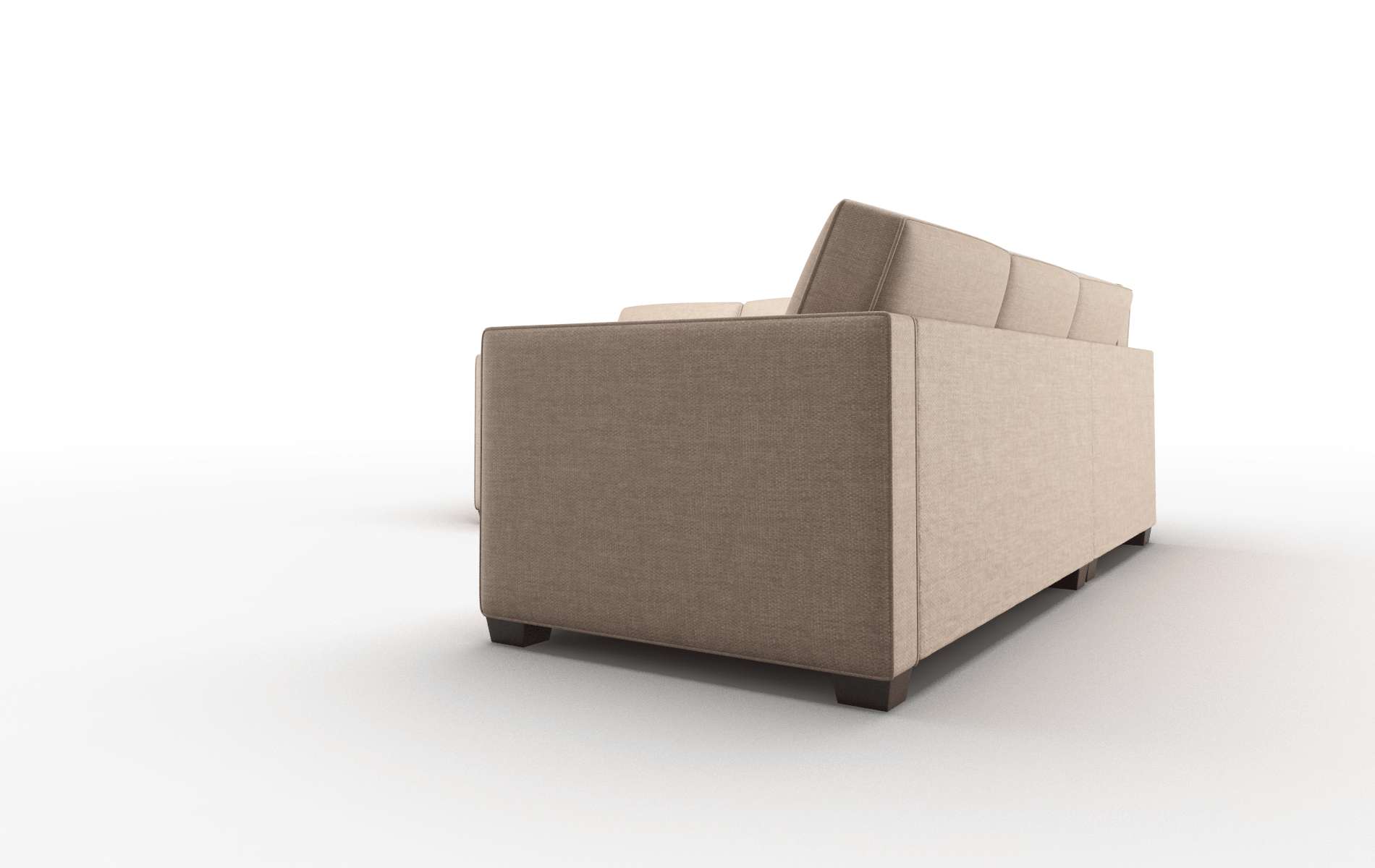 Calgary Keylargo Mink Sectional espresso legs 4