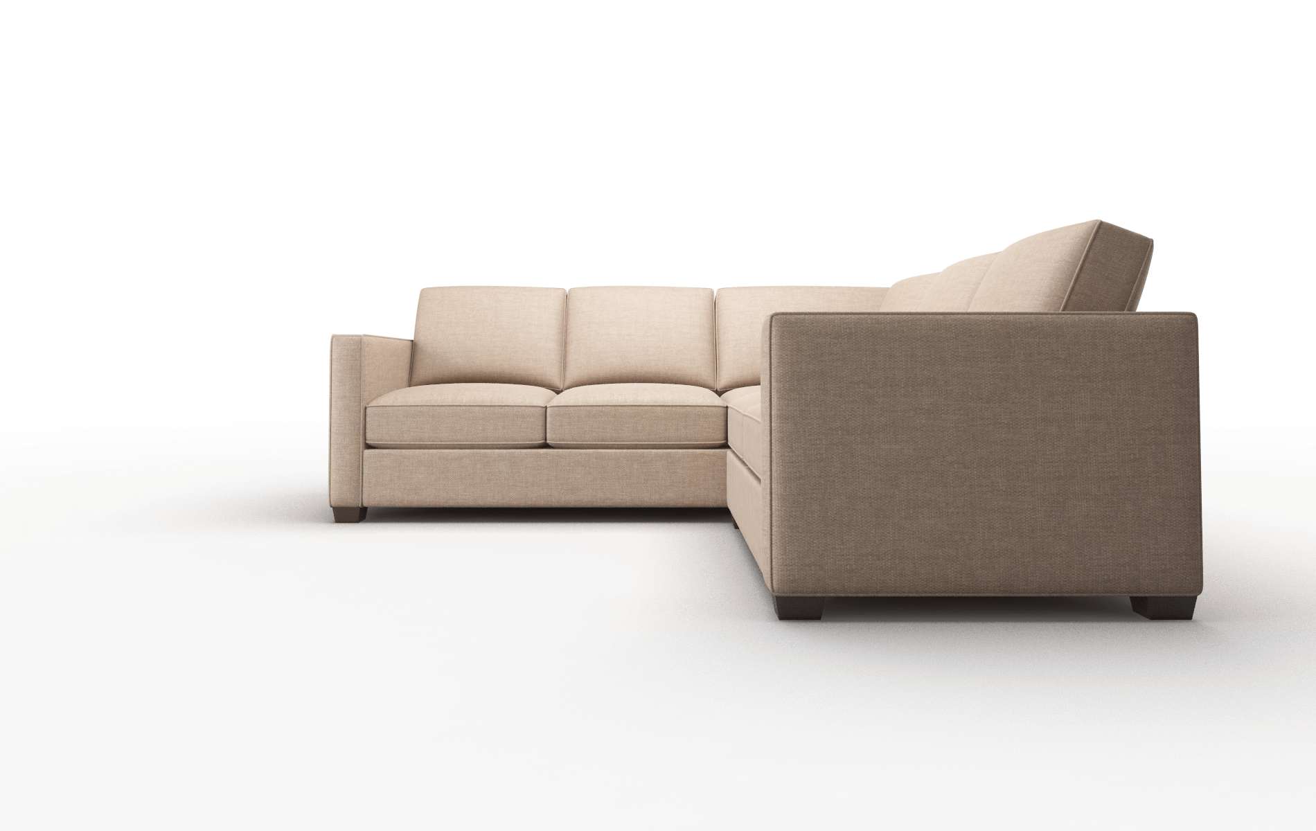 Calgary Keylargo Mink Sectional espresso legs 5
