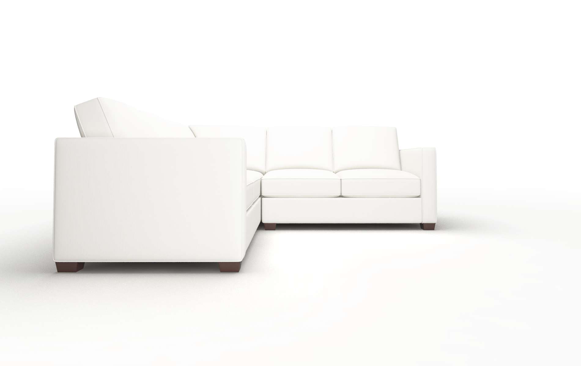 Calgary Keylargo Oatmeal Sectional espresso legs 2