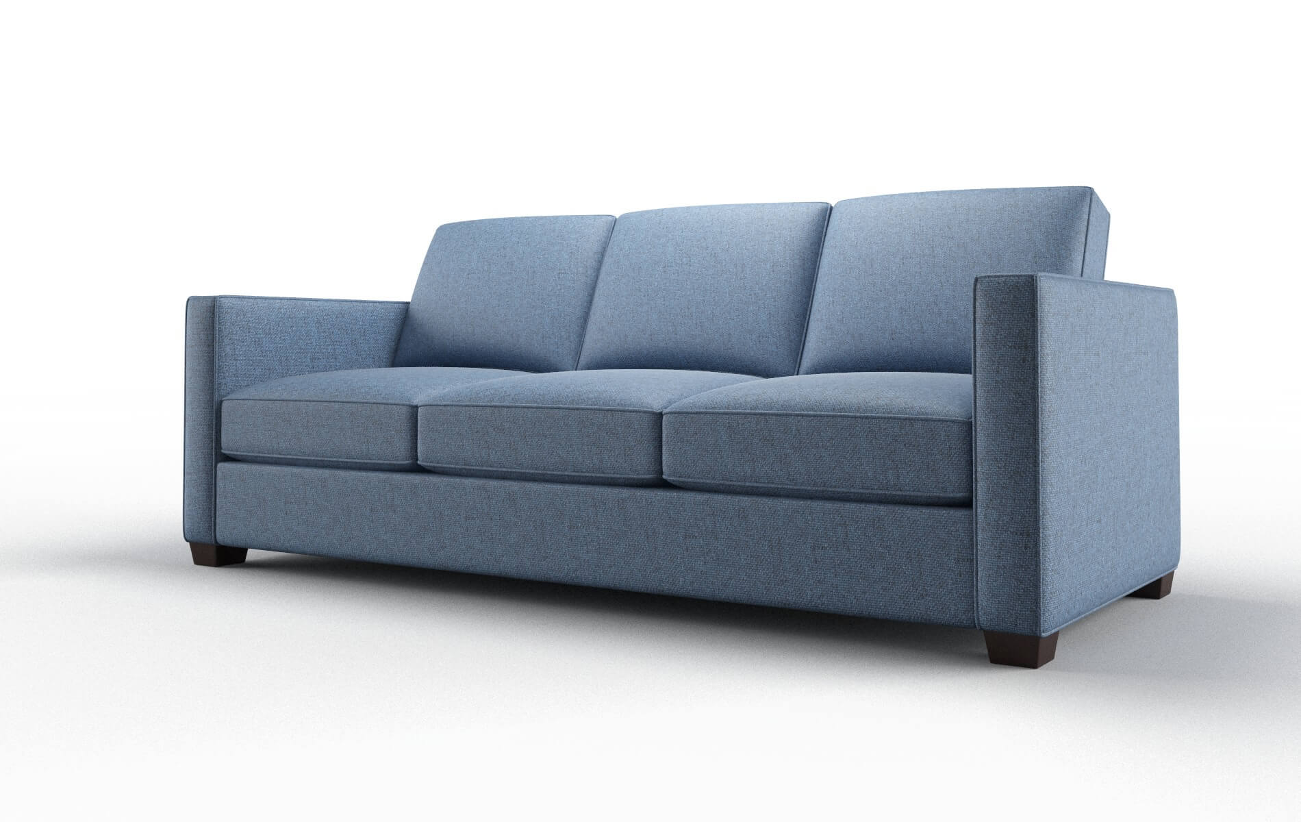 Calgary Leslie Indigo Sofa espresso legs 4