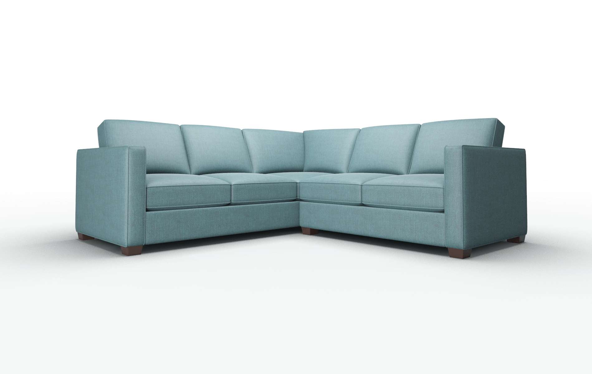 Calgary Leslie Peacock Sectional espresso legs 1