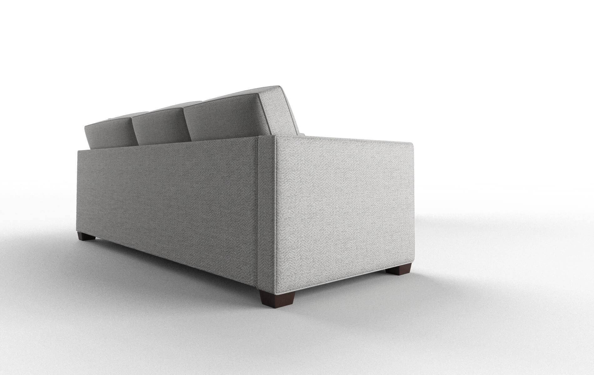 Calgary Malibu Dove Sectional espresso legs 3