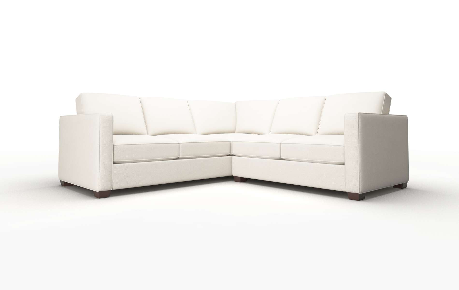 Calgary Malibu Linen Sectional espresso legs 1