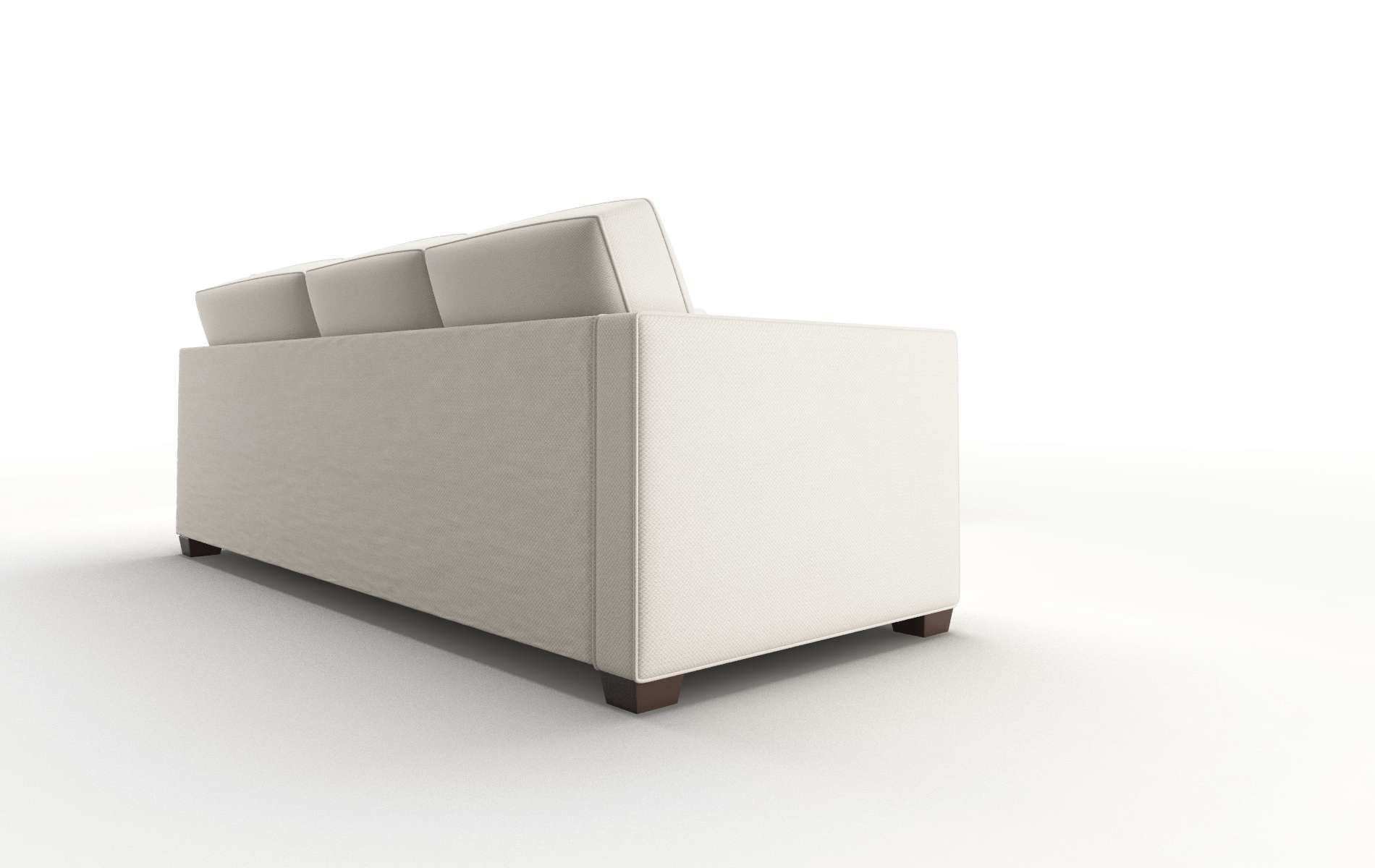 Calgary Malibu Linen Sectional espresso legs 3
