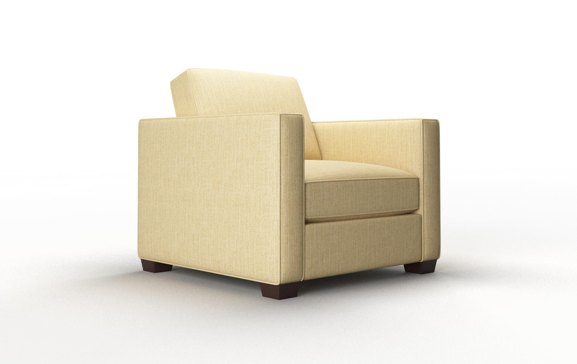 Calgary Malibu Maize Chair espresso legs 2