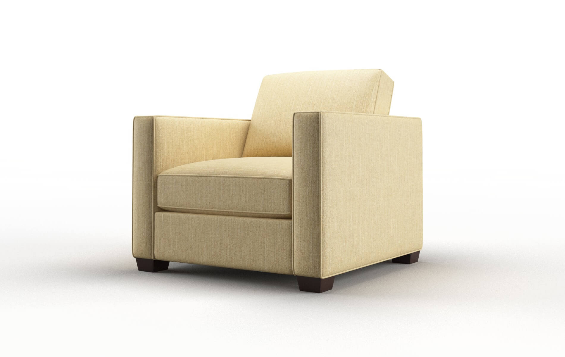Calgary Malibu Maize Chair espresso legs 4
