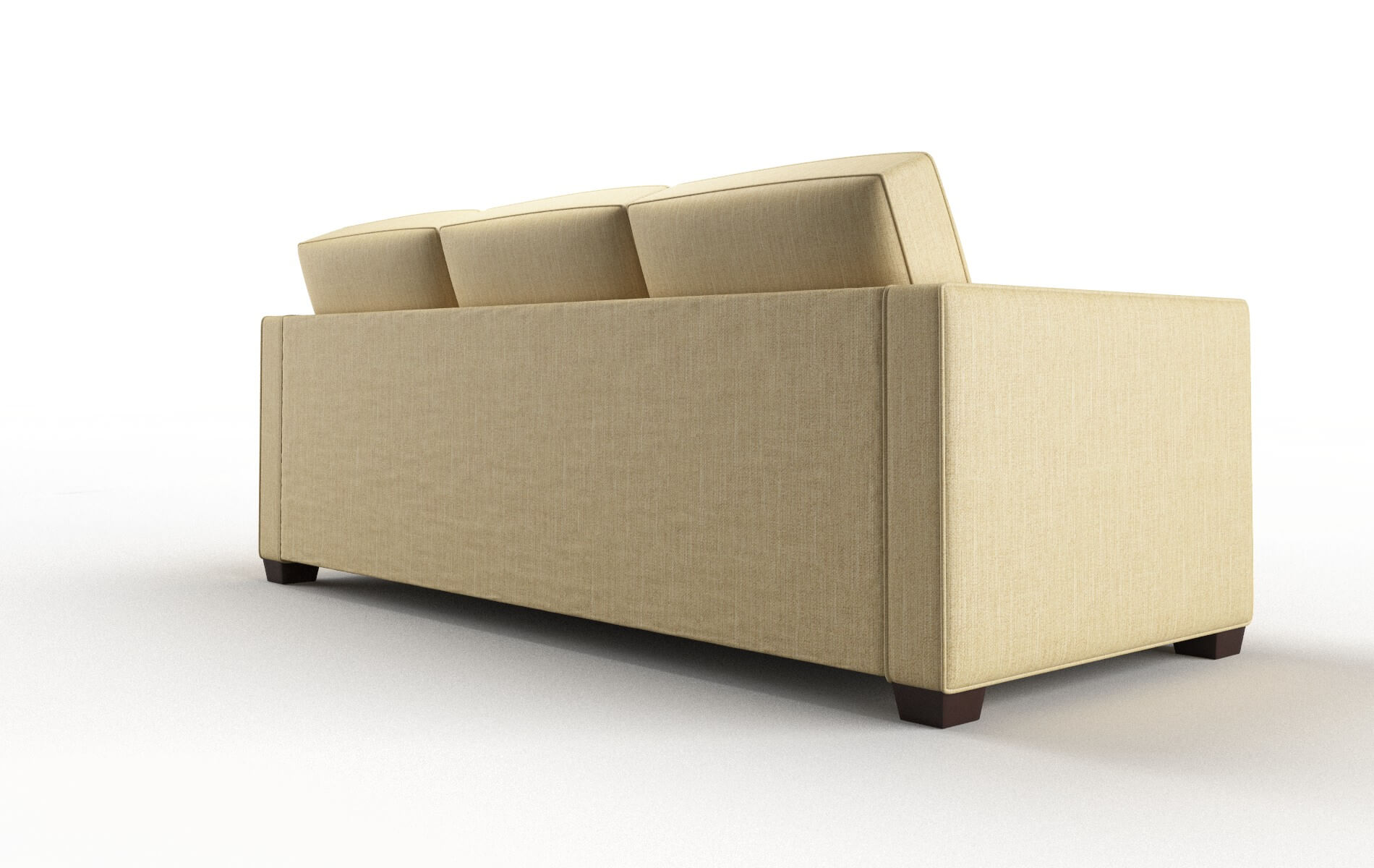 Calgary Malibu Maize Sofa espresso legs 5