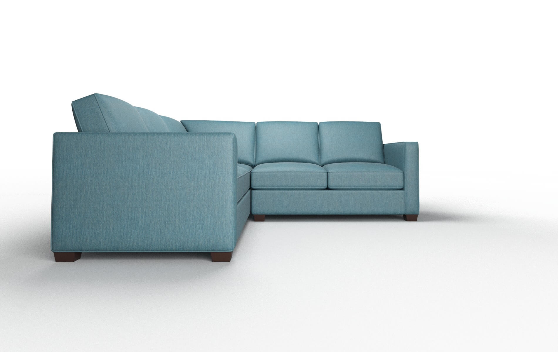 Calgary Naples Slate Sectional espresso legs 2