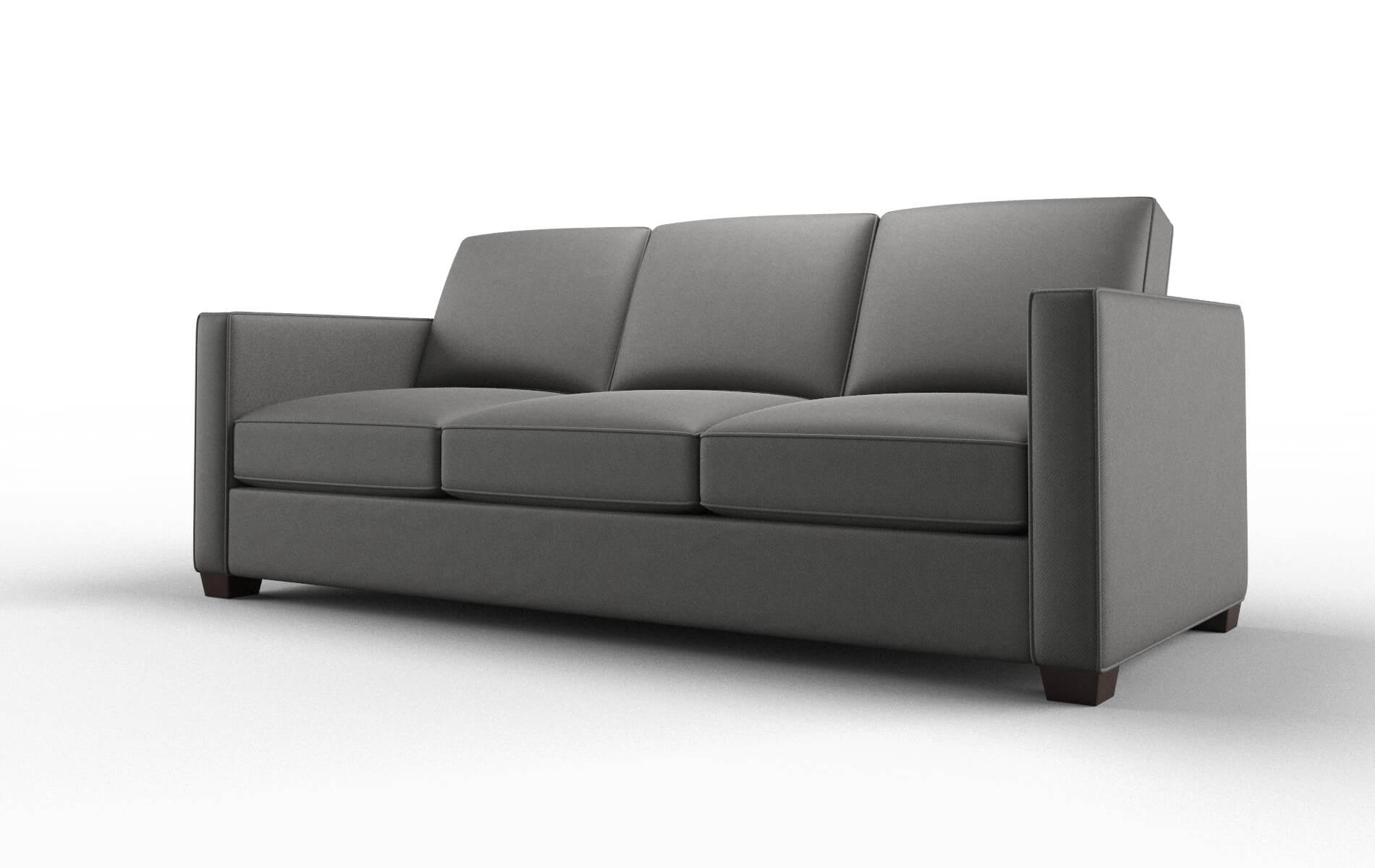 Calgary Oakley Charcoal Sofa espresso legs 4