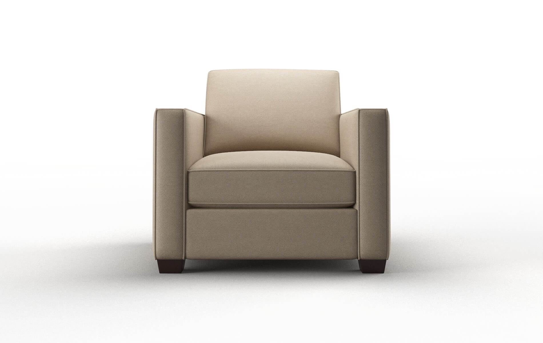 Calgary Oakley taupe Chair Espresso Legs  1