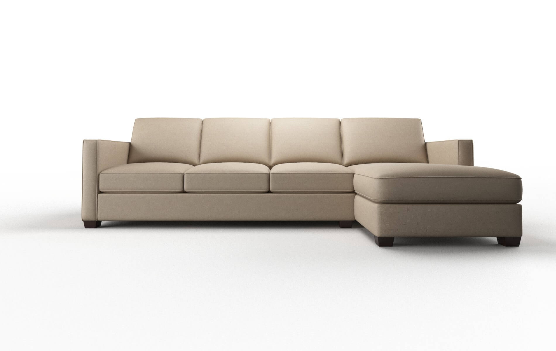 Calgary Oakley taupe Panel Espresso Legs  1