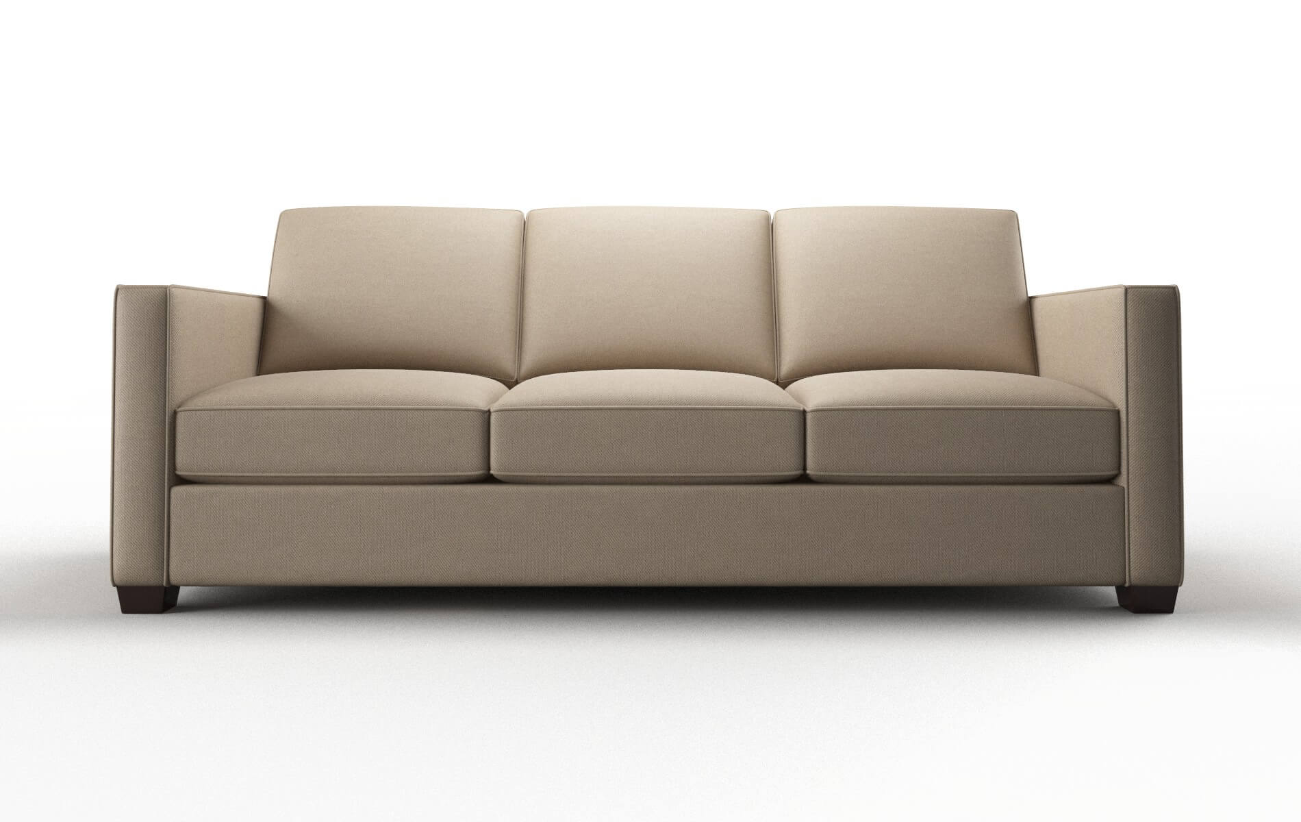 Calgary Oakley taupe Sofa Espresso Legs  1