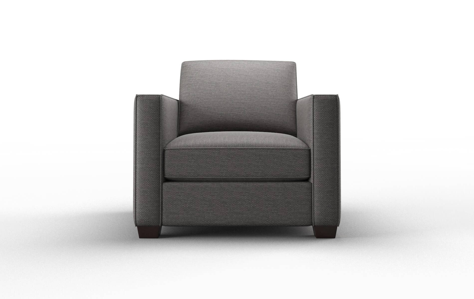 Calgary Oscar Charcoal Chair espresso legs 1