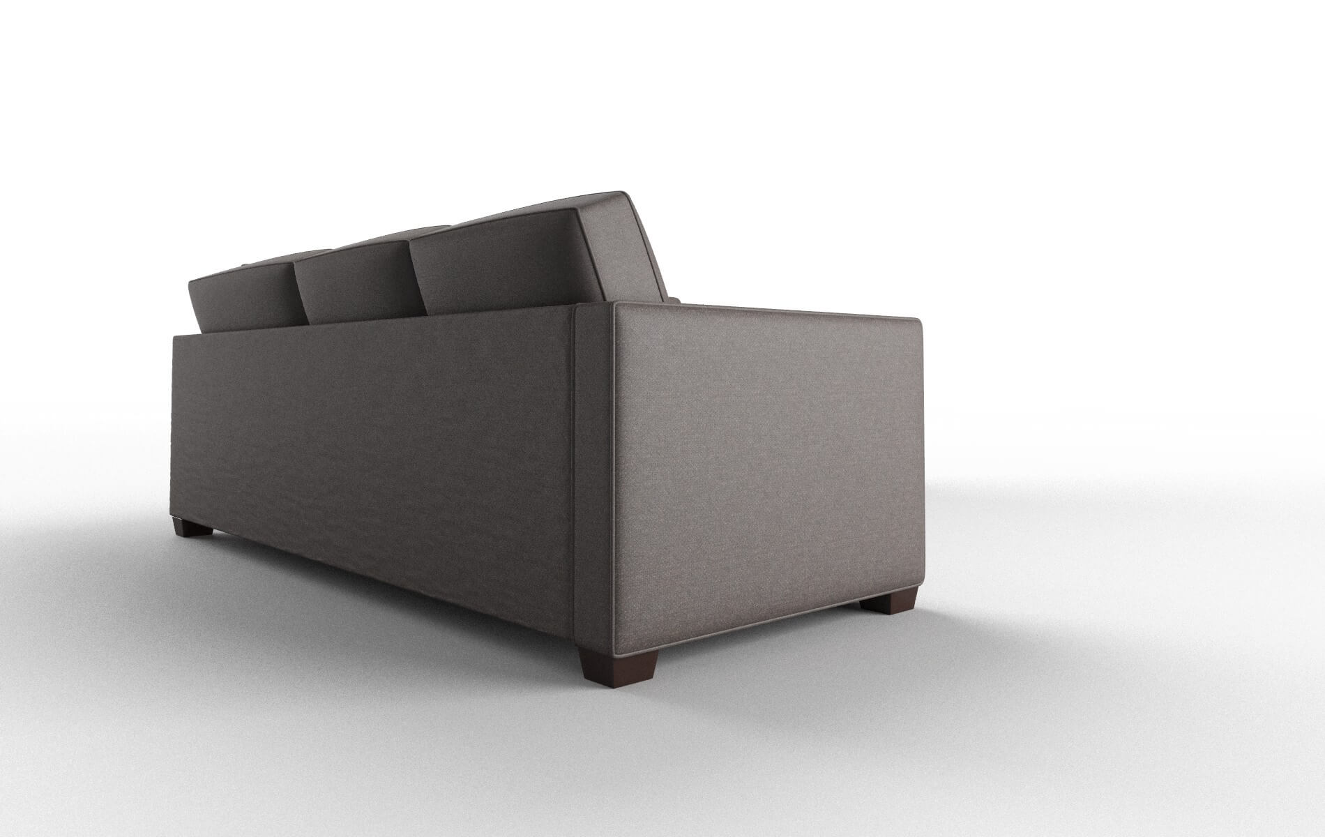 Calgary Oscar Chocolate Sectional espresso legs 3