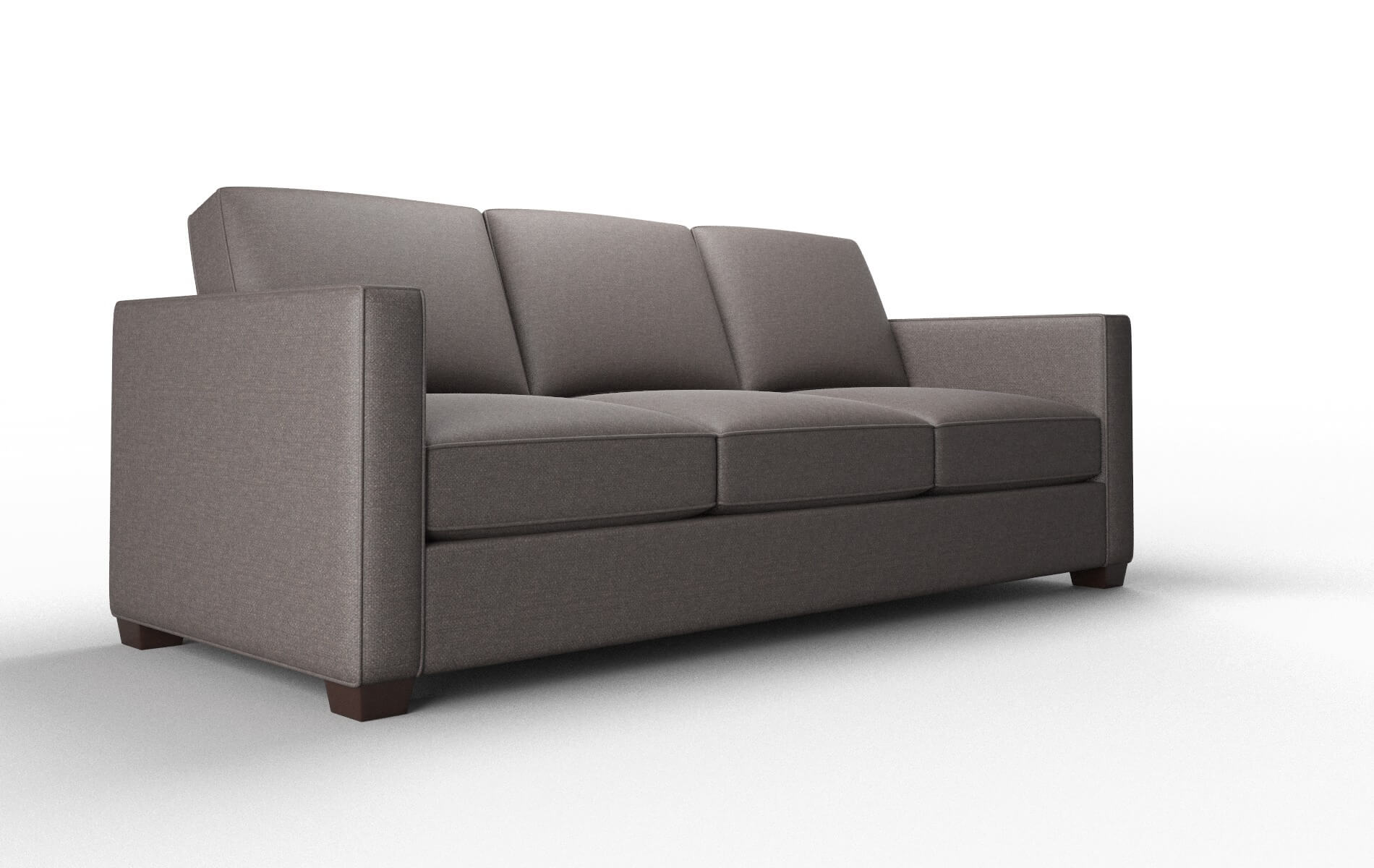 Calgary Oscar Chocolate Sofa espresso legs 2