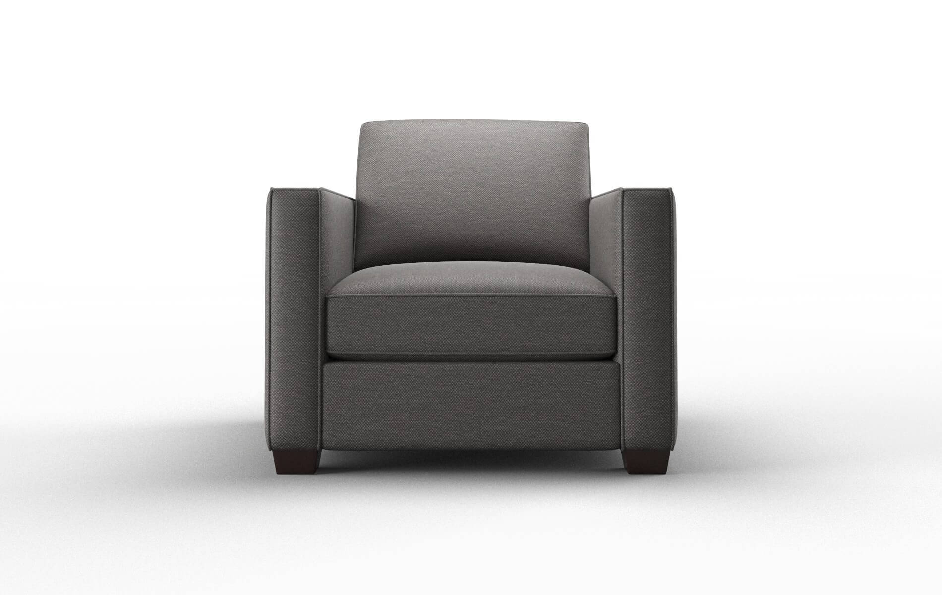 Calgary Oscar Grey chair espresso legs