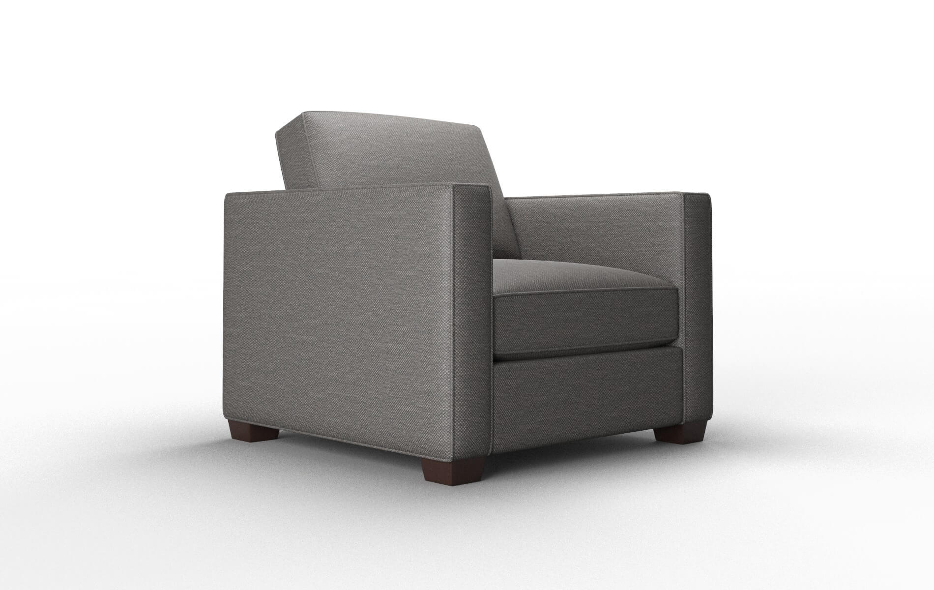 Calgary Oscar Grey Chair espresso legs 2