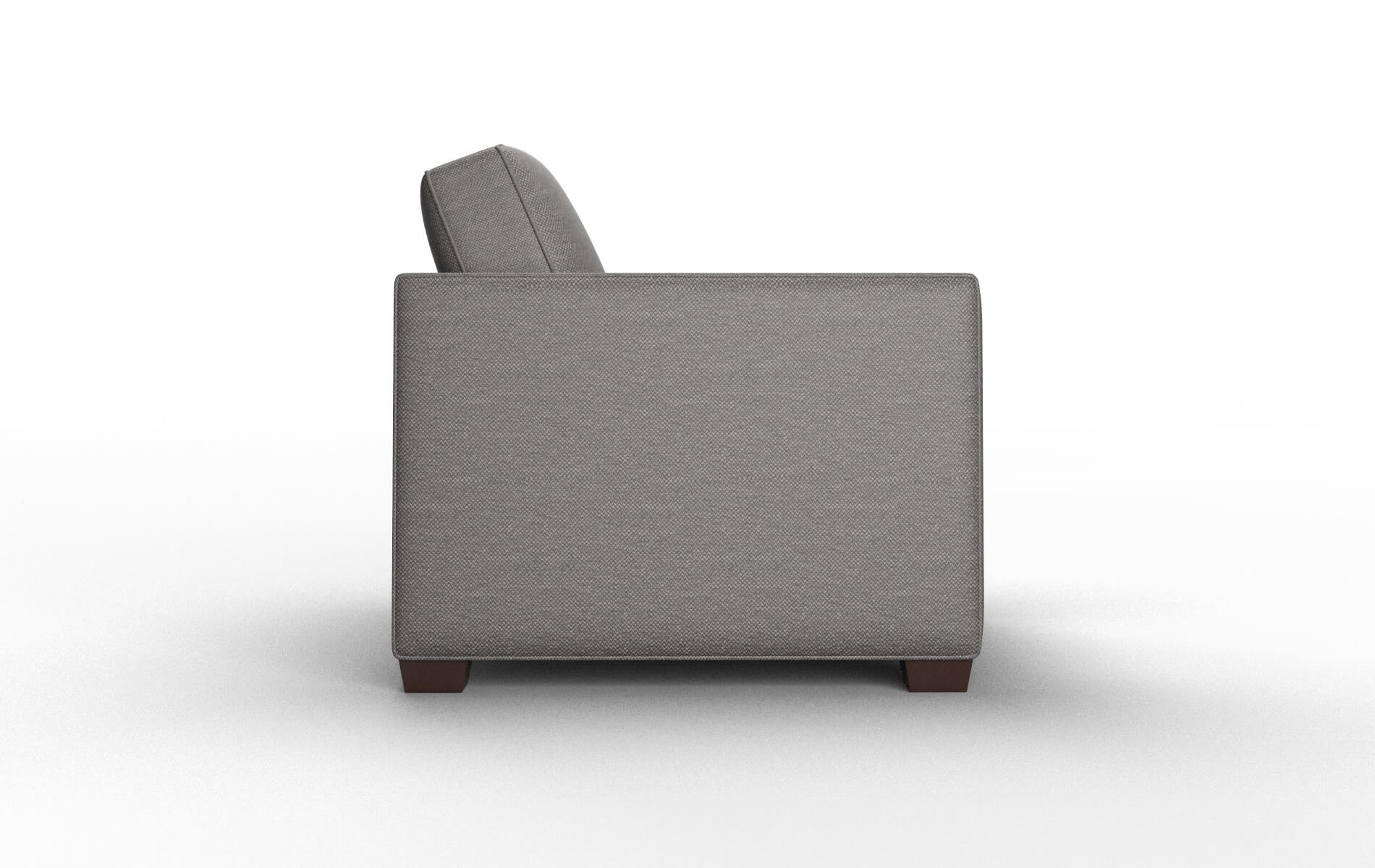 Calgary Oscar Grey Chair espresso legs 3