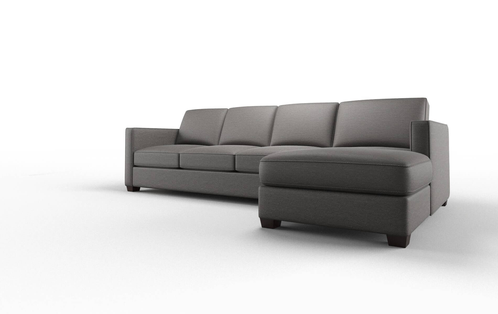 Calgary Oscar Grey Panel espresso legs 4