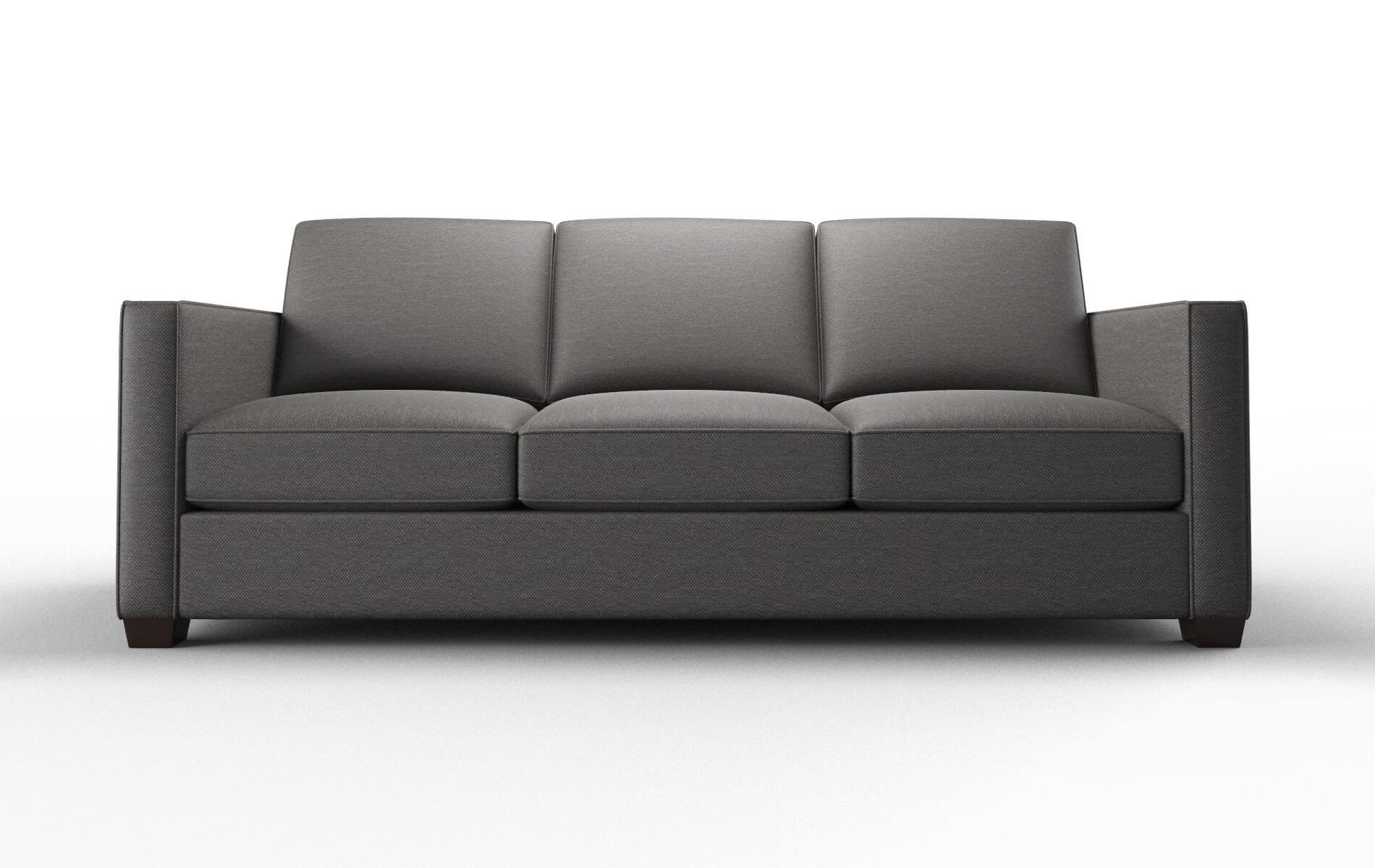 Calgary Oscar Grey Sofa espresso legs 1