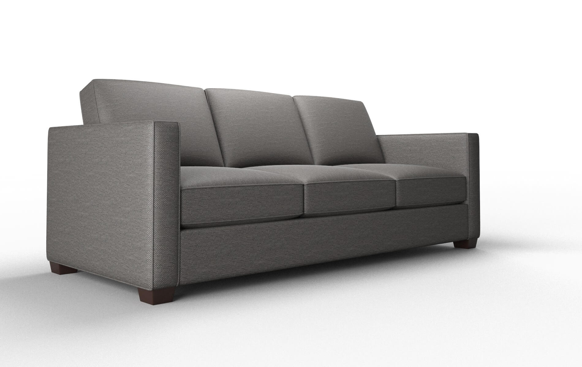 Calgary Oscar Grey Sofa espresso legs 2