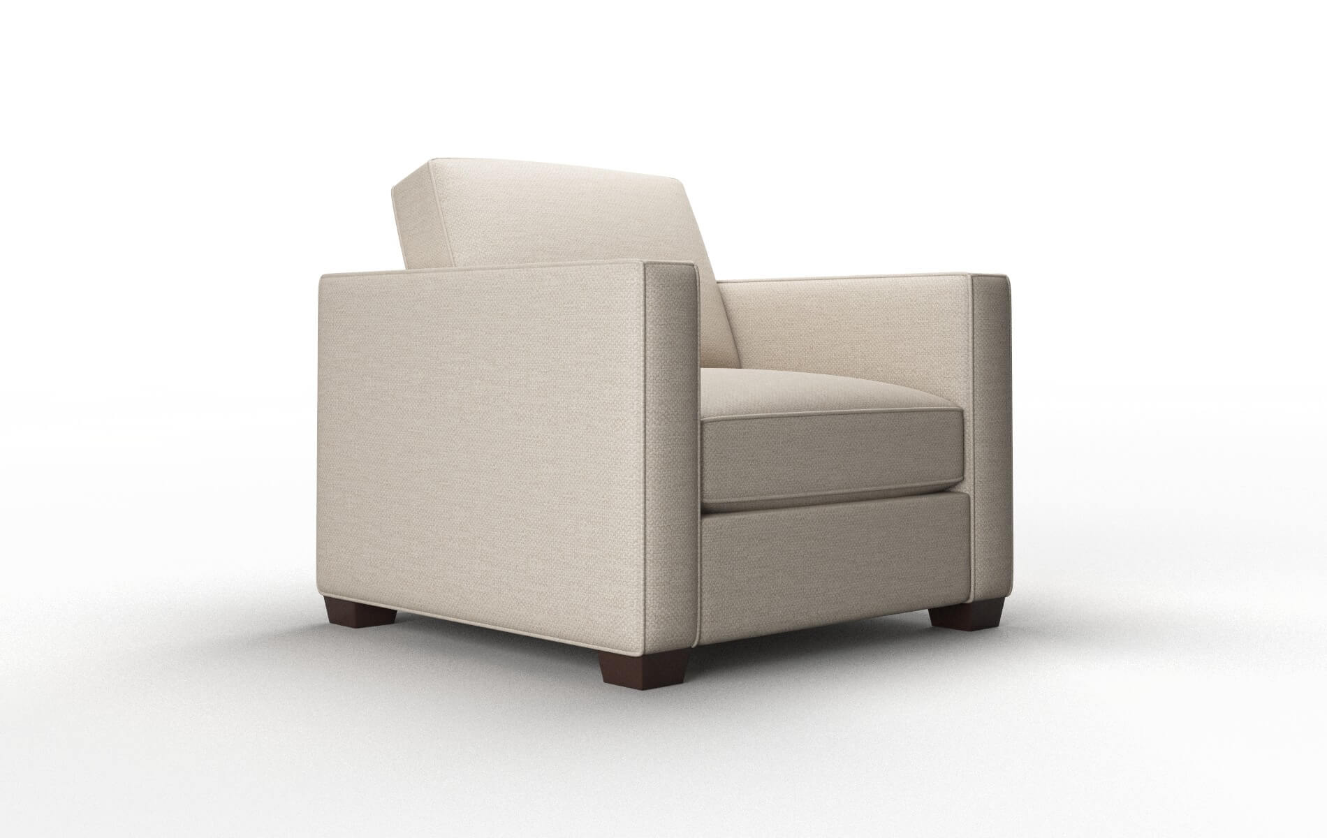 Calgary Oscar Linen Chair espresso legs 2
