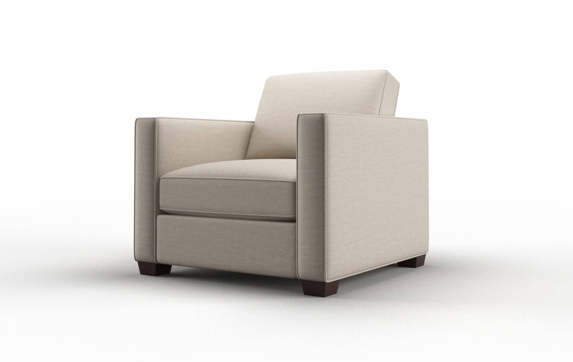Calgary Oscar Linen Chair espresso legs 4