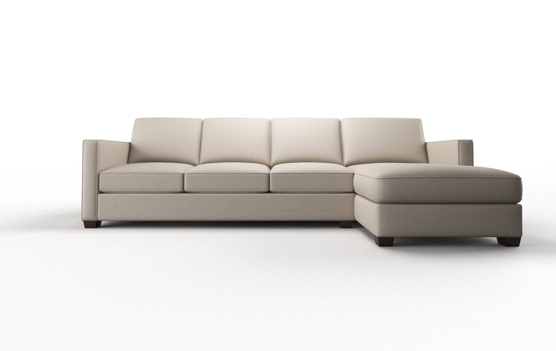 Calgary Oscar Linen Panel espresso legs 1